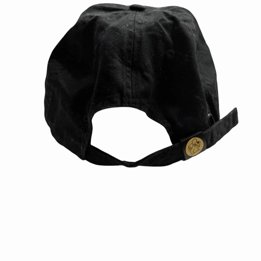 Buc-ee's Beaver Logo Black Cotton Strapback Hat Baseball Cap One Size OSFM Texas - Picture 7 of 7